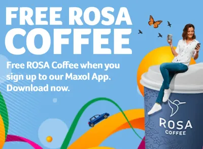 Get a FREE ROSA Coffee at Maxol!